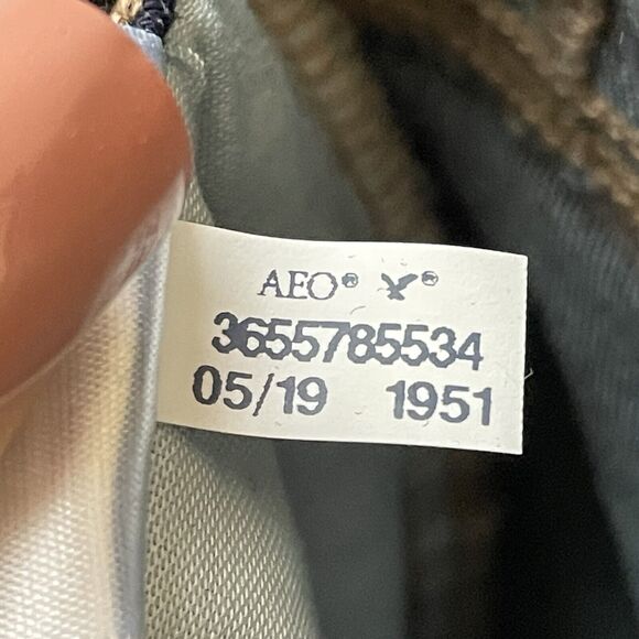 American Eagle HI-RISE JEGGING Jeans Women's 4R Blue Dark Wash Stretch Denim - Picture 10 of 11